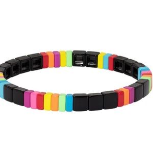 Roxanne Assoulin “Midnight Rainbow” Bracelet with Original Pouch